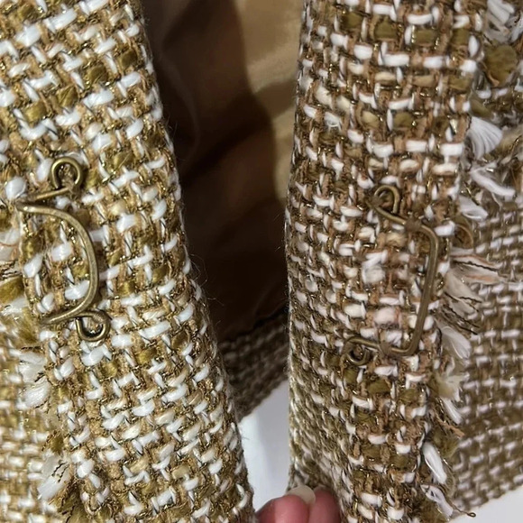 Cabi tweed brown blazer jacket size small long sleeve - Picture 6 of 9